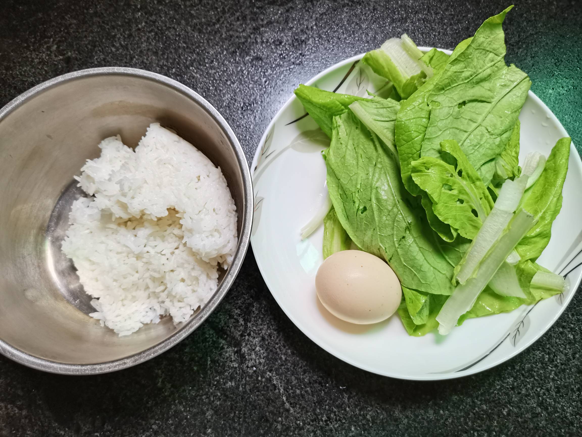 小白菜蛋炒飯